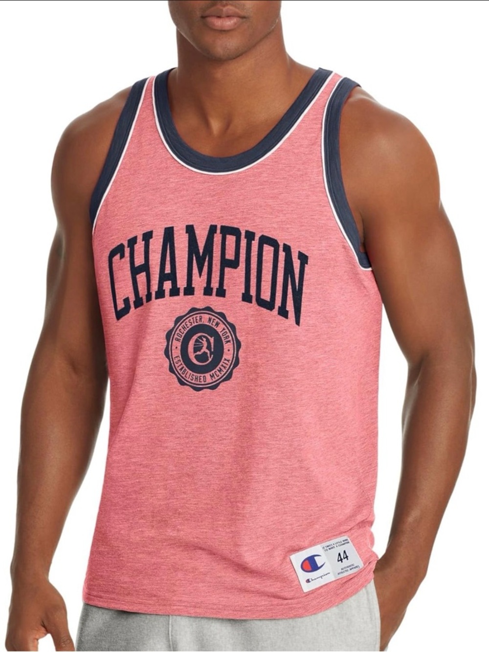 Champion Ringer Mens XXL Red Logo Tank